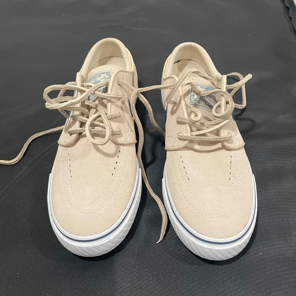 Nike SB Stefan Janoski OG+ Sand Teal Suede Skate Shoes FD6757-101 Mens 5.5